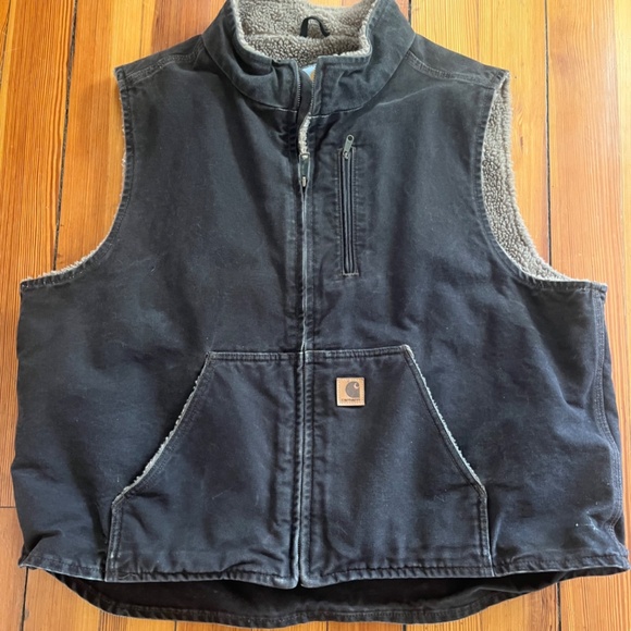 Men's CARHARTT Sherpa Lined Vest ~ VINTAGE ~2XL - Picture 9 of 9